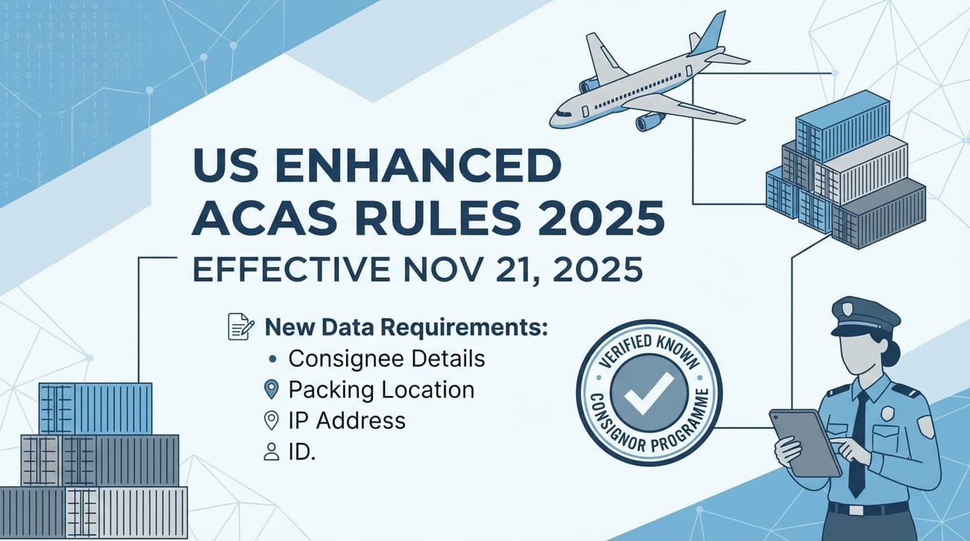 US CBP Finalises Enhanced ACAS Rules for 2025: What You Need to Know